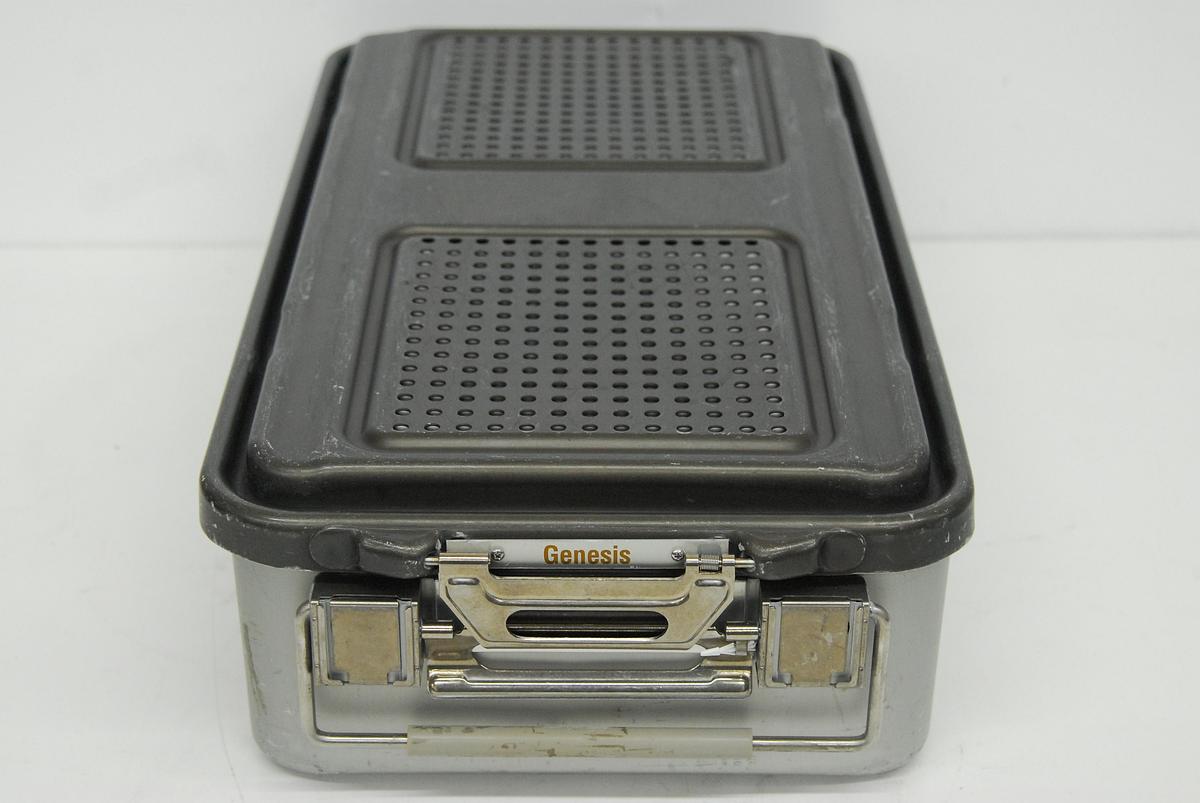 Used V Mueller CD3-8BDL Genesis Sterilization Box 12"x21"x5" / Filter Holders, Basket