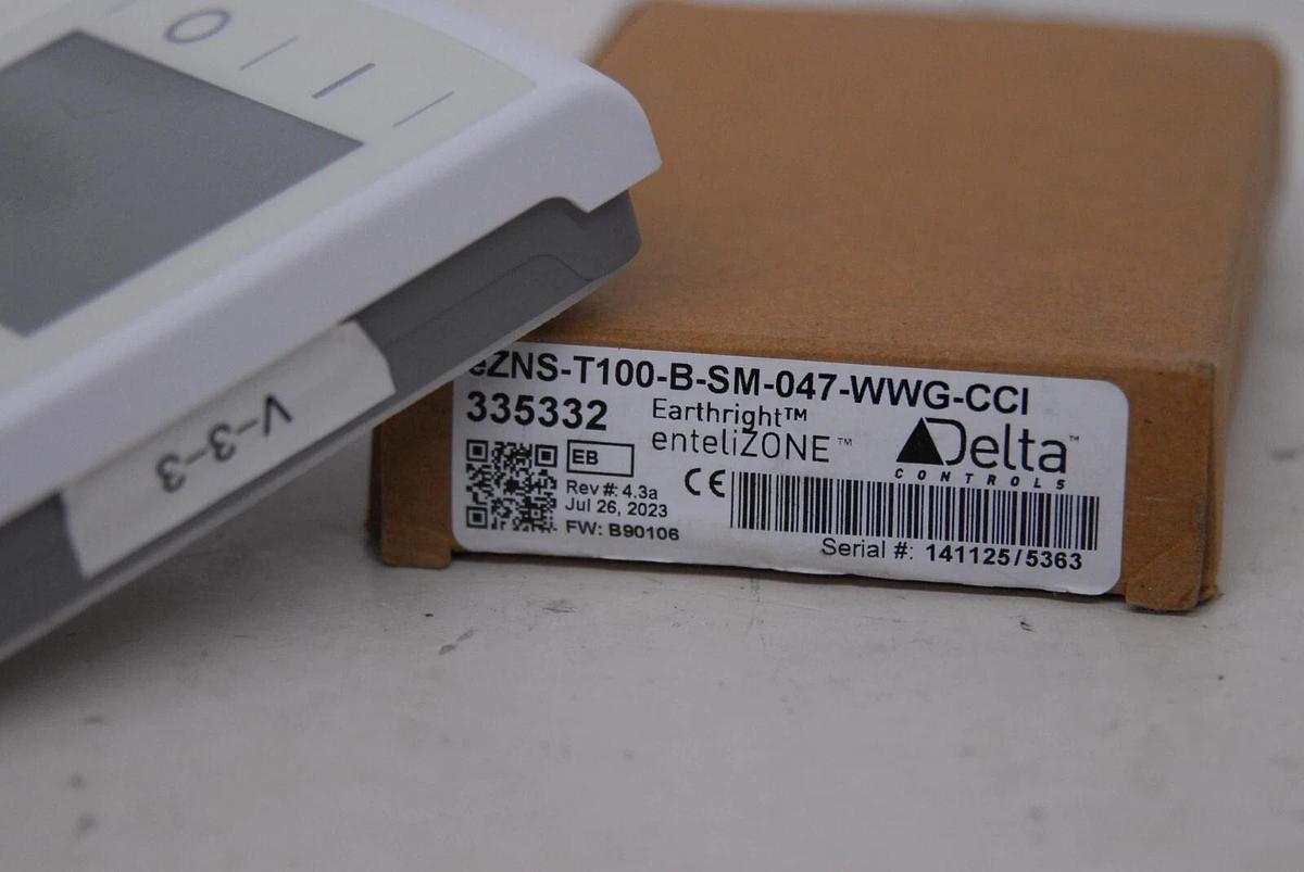 Used Delta iNTREO eZNS-T100-B-SM-047-WWG-CCI enteliZone Network Sensor