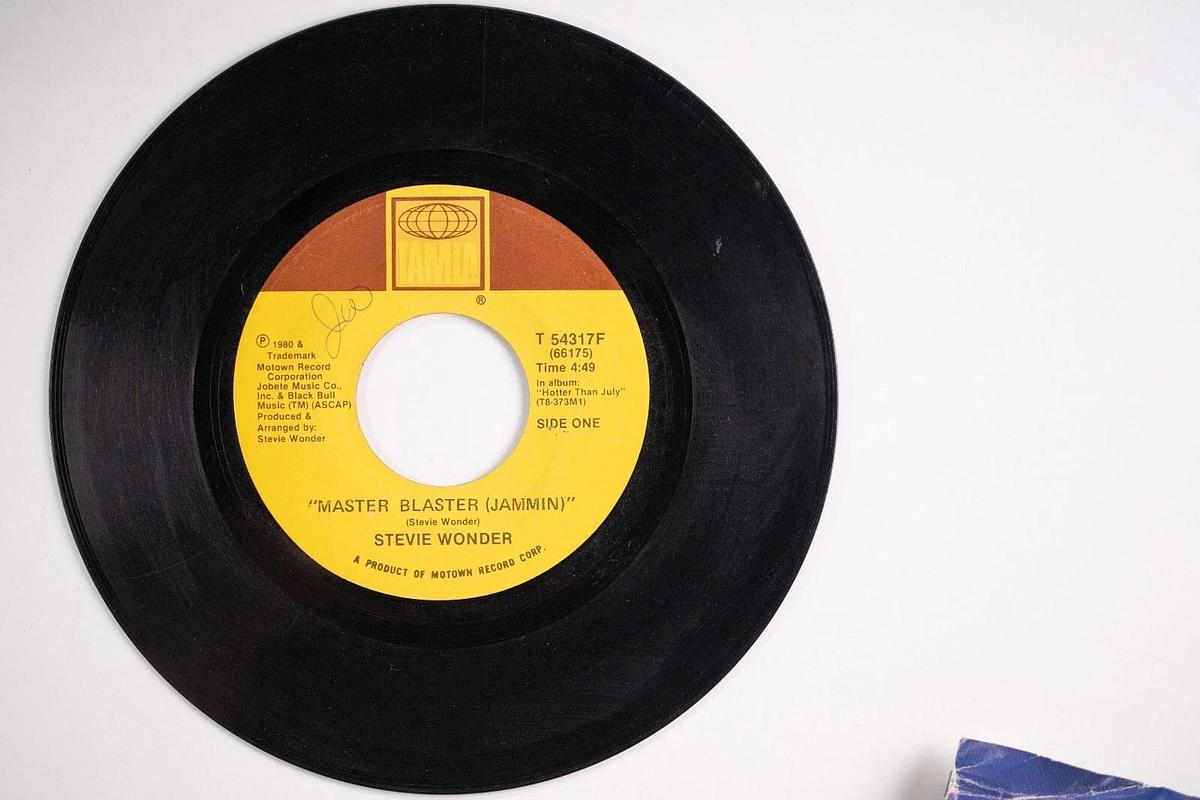 Used Stevie Wonder 45 Records Lot Of 3