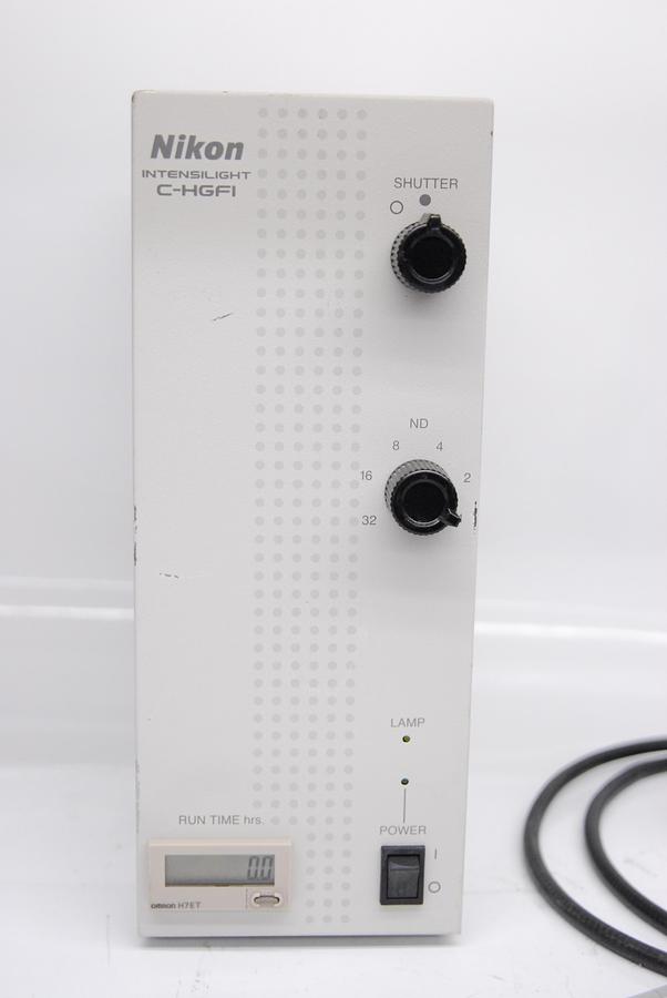 Used Nikon Intensilight C-HGFI Microscope Fluorescent Illuminator w/ C-HGFIA Adapter