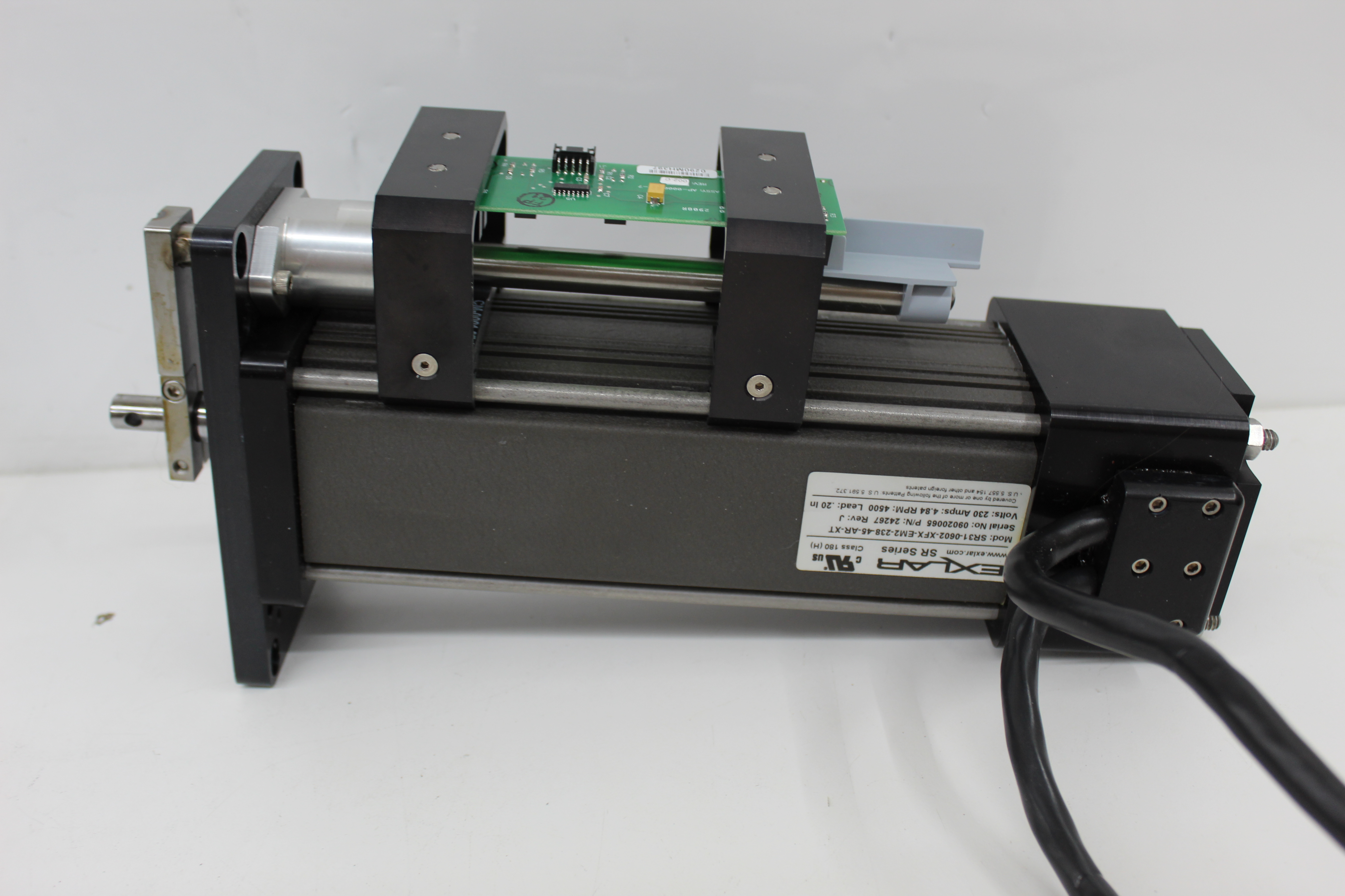 Used Exlar SR31-0602-XFX-EM2-238-45-AR-XT Linear Actuator w/ Emerson EI-205 Drive