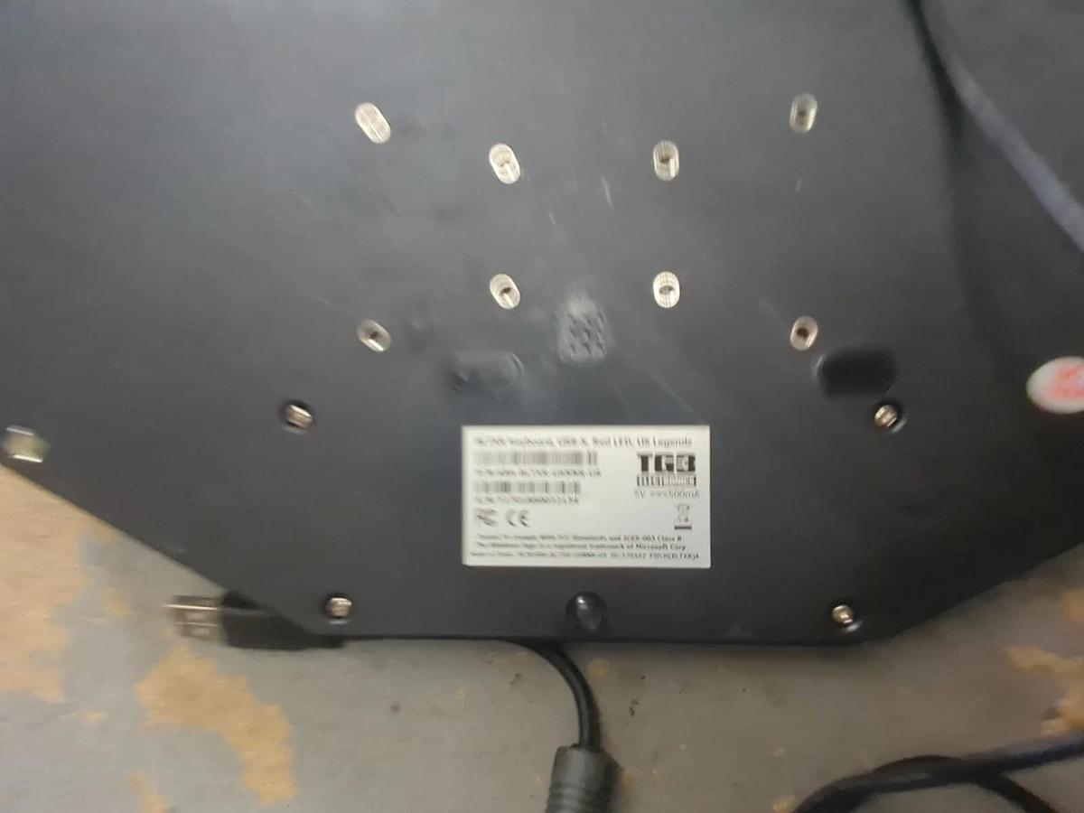 Used G3 KBA-BLTXR-USNNR-US Rugged Backlit USB Touch Pad Keyboard -tested