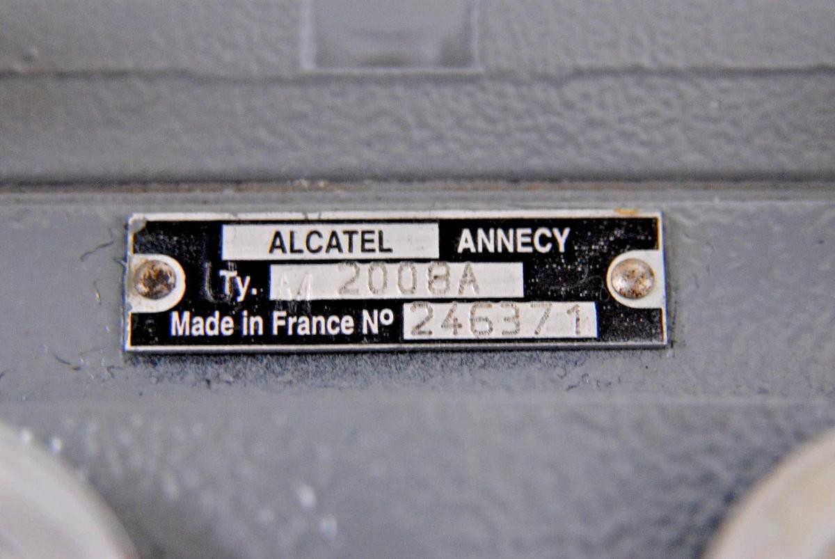 Used Alcatel 2008A Dual-Stage Rotary Vane Vacuum Pump W/ Oil Mist Filter EMF10