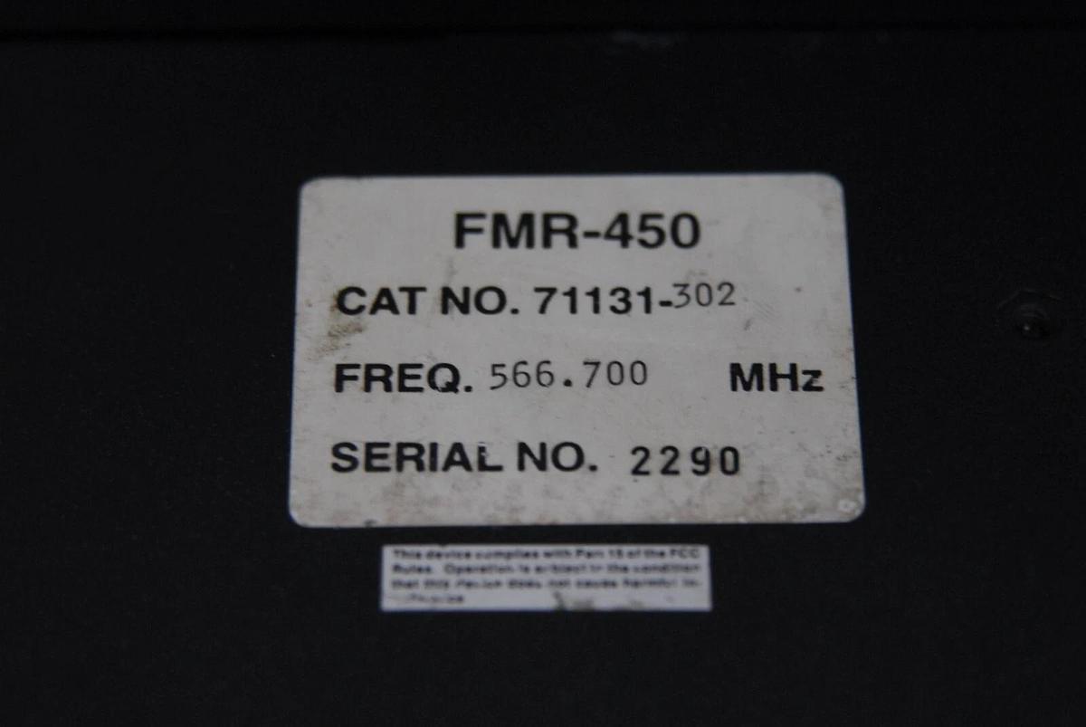 Used Telex FMR-450 Wireless Receiver W/ Belt pack, Mic, Ant. & Case No US Usage