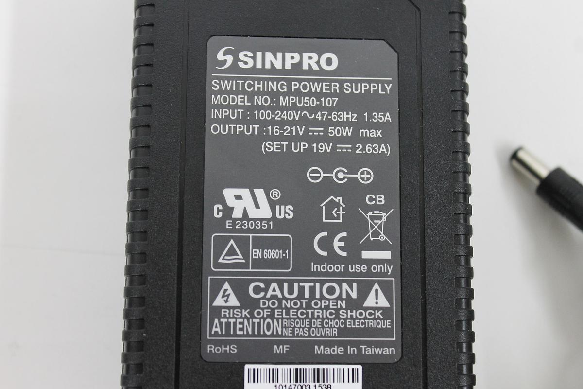 Used Sinpro MPU50-107 Switching Power Supply 19V 2.63A