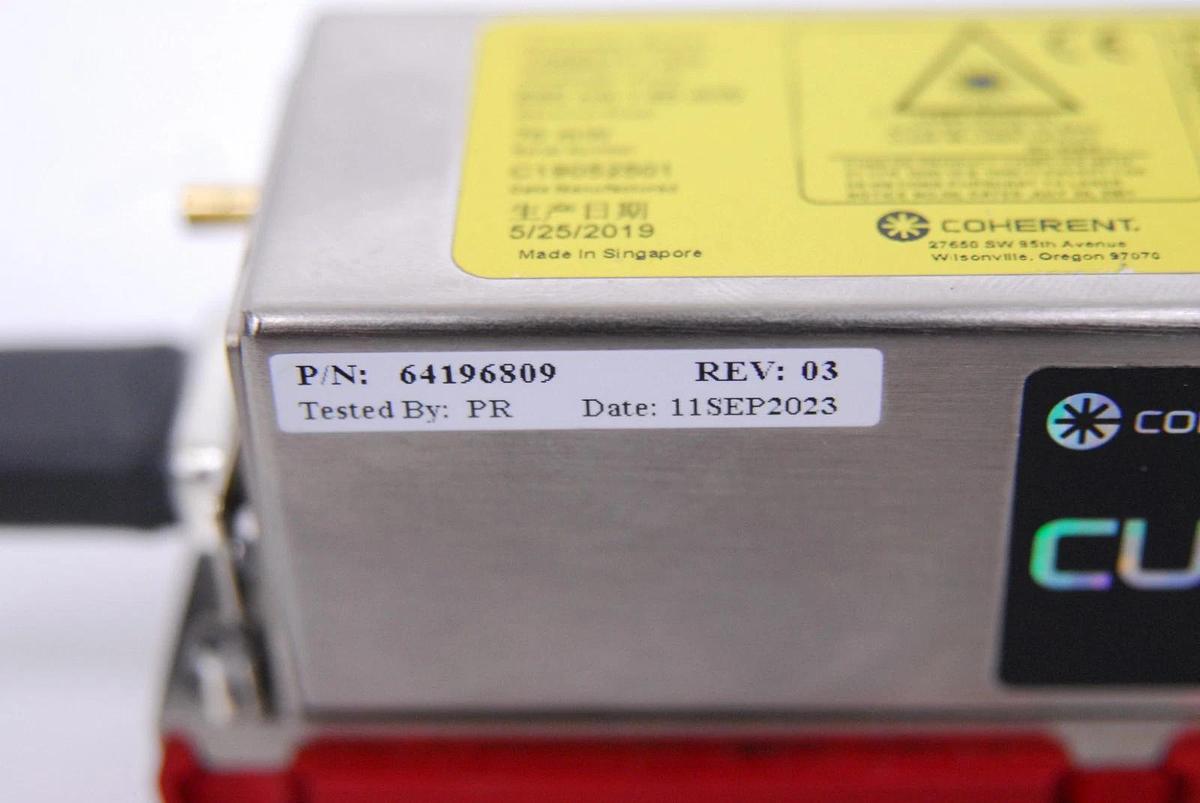 Used Coherent 1069417/AH 640nm 40mW CUBE Laser Module W/ Power Supply/Control Box