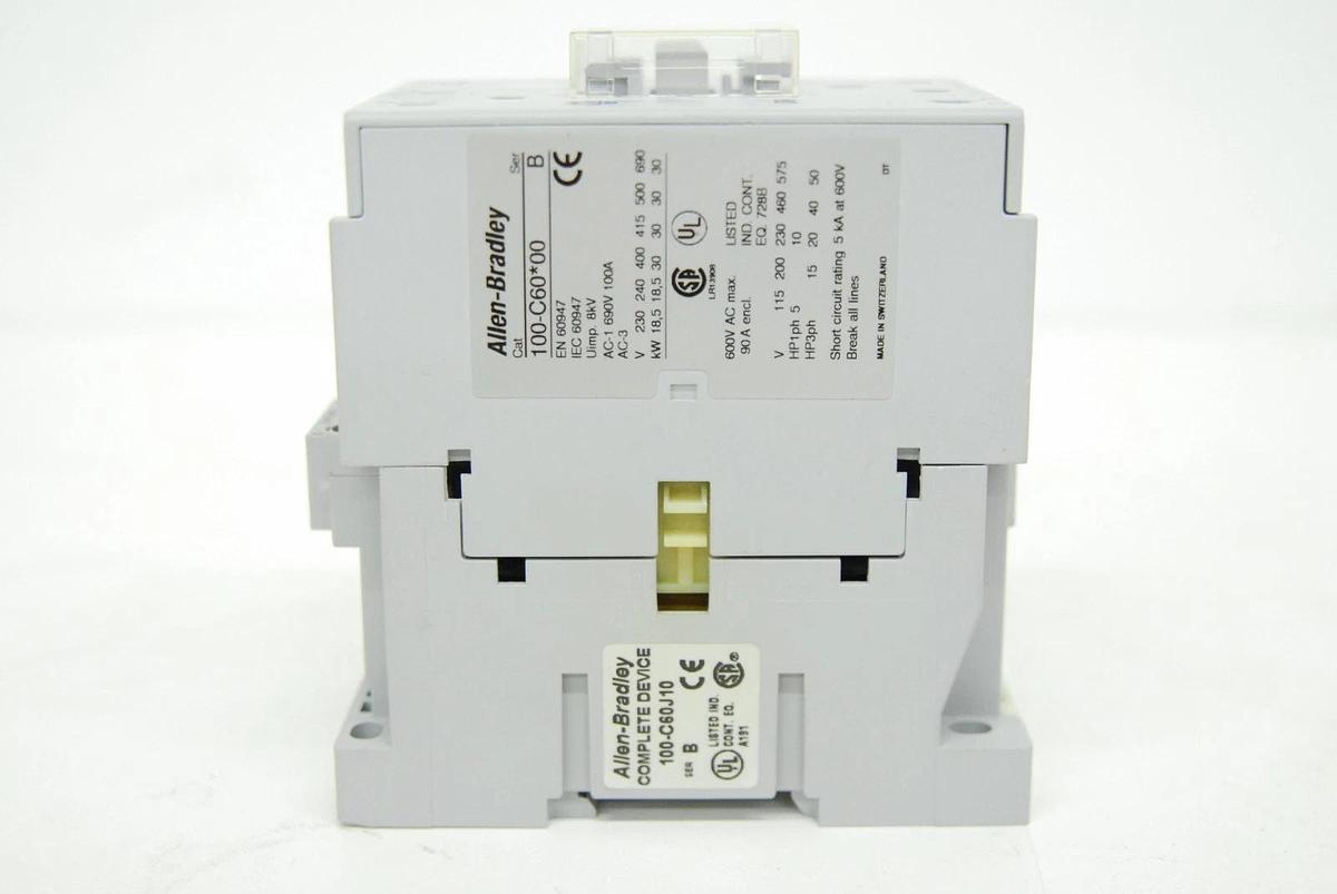 Used Allen-Bradley 100-C60J10 100-C 3-Pole 60A 24V IEC Contactor