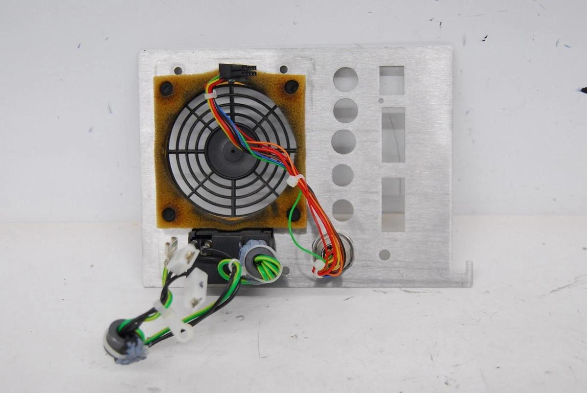 Used Anton Paar MCR 501 I/O Shield W/ Power/Temp Device Plugs, Papst 8412 NGMV Fan