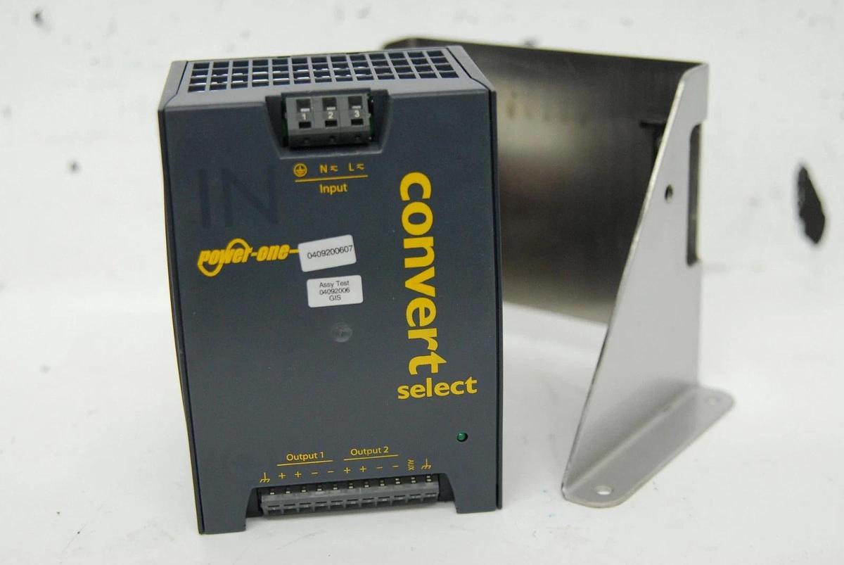 Used Power-One LWN 2663-6 AC-DC/DC-DC Convert Select 24.7V Dual Output Power Supply