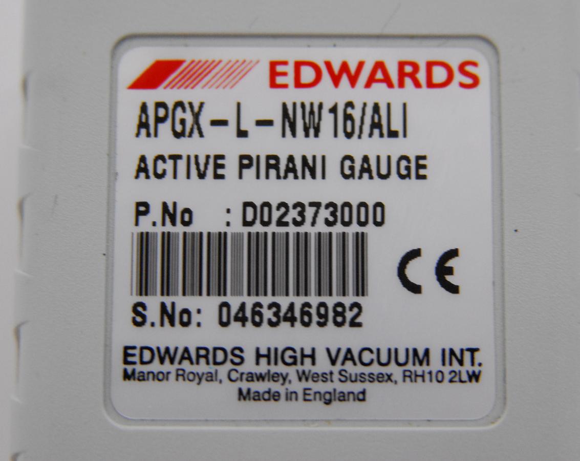 Used Edwards APGX-L-NW16/ALI D02373000 Active Pirani Vacuum Guage