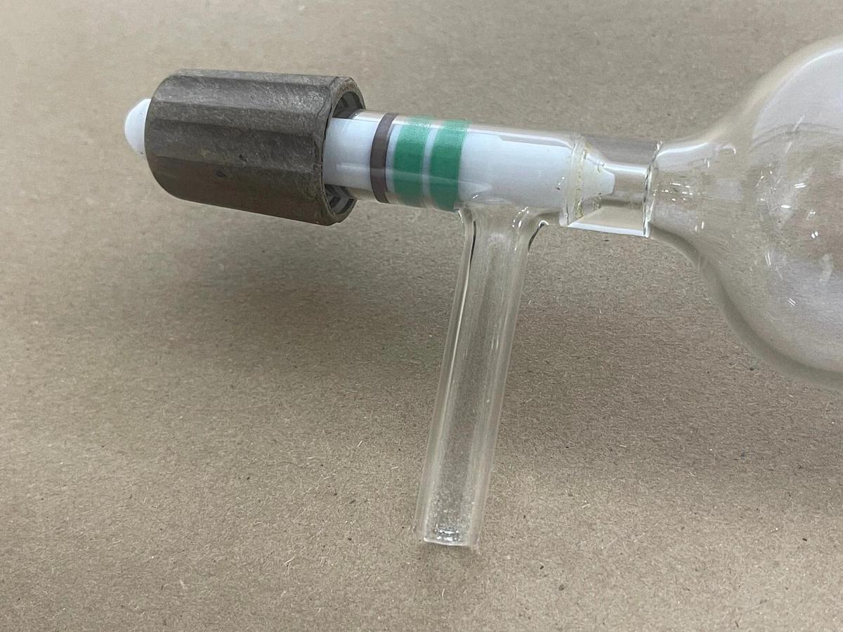 Used 250 ml Whole Air Sampling Bulb with 2 ports and 2 PFTE stopcocks