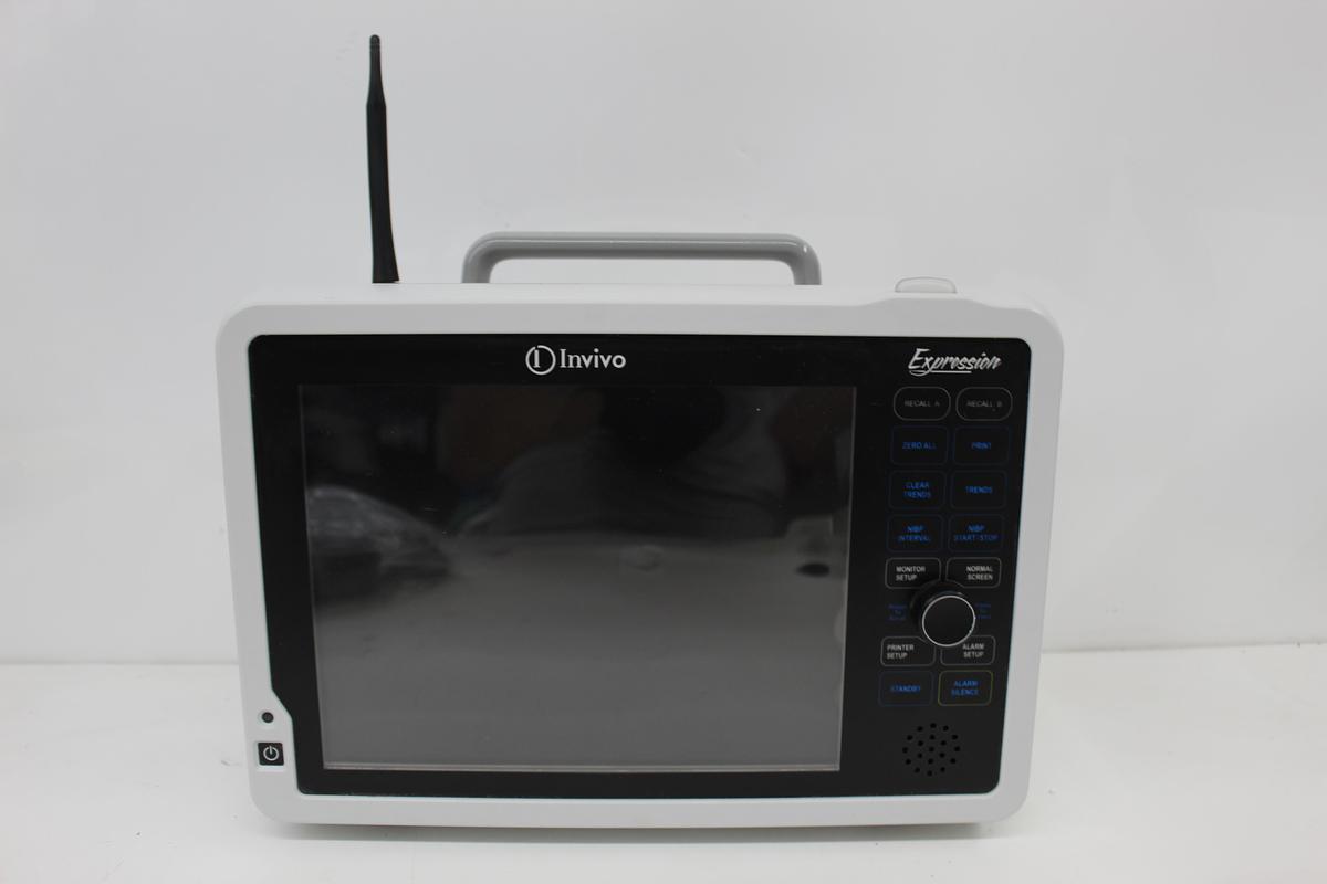 Used Invivo Expression 865214 MRI Patient Monitor w/ Power Supply