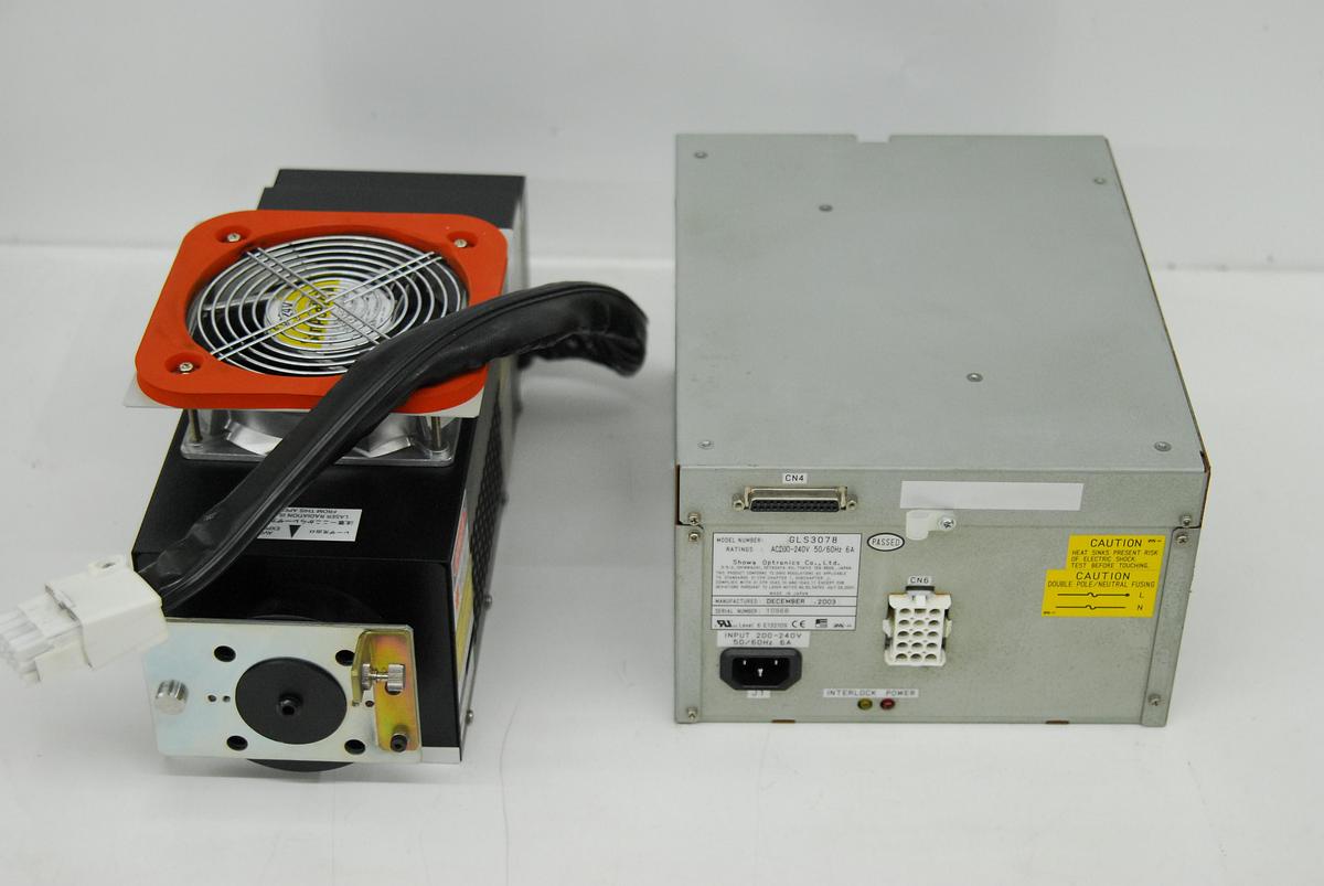 Used Showa Optronics GLG3078 Argon Laser 450-515nm 150mW W/ GLS3078 Power Supply