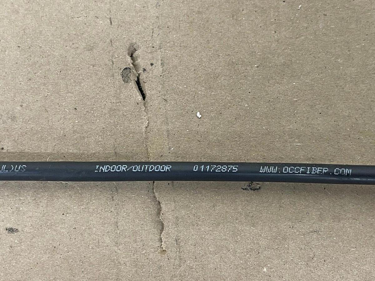 Used 50' Optical Cable Corporation Laser Ultra-Fox G.652.D Single-Mode DX012DSLX9KR