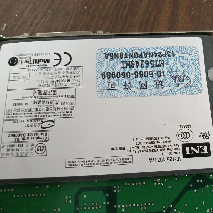 Used IBM 2793 MT-9402 I/O Wan PCI Adapter Card NEW 42R7482 53P1396 2-line Wan w/ Mode