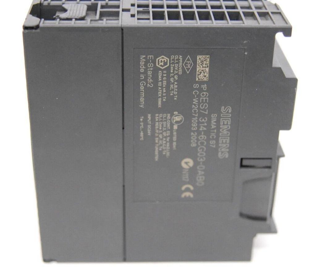 Used Siemens S7-300 CPU314C-2 DP Simatic S7 6ES7 314-6CG03-0AB0 CPU