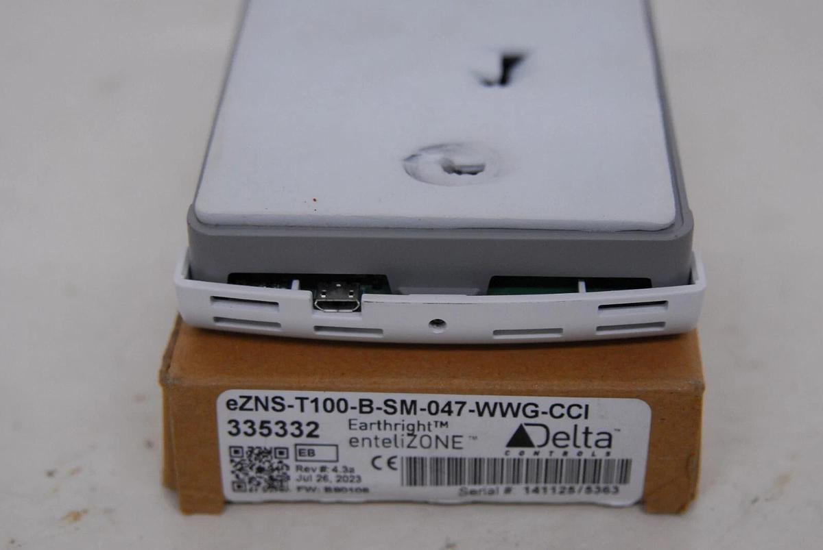 Used Delta iNTREO eZNS-T100-B-SM-047-WWG-CCI enteliZone Network Sensor