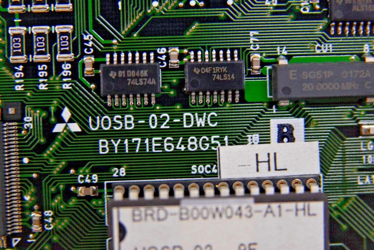 Used Mitsubishi UOSB-02-DWC BY171E648G51 Control Board (RA-90 Wire EDM)