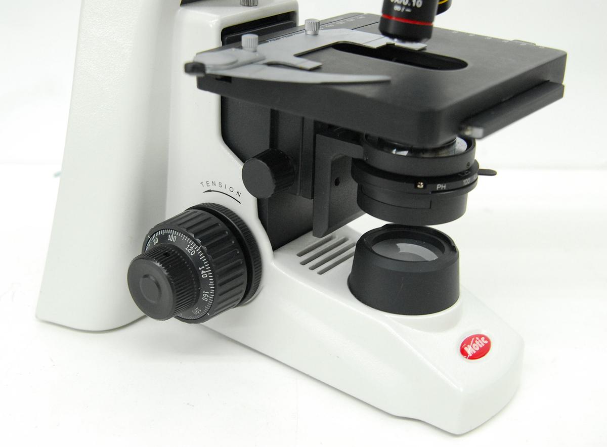 Used Motic BA210LED Binocular Microscope W/ EF-N Plan 4/10 Objectives