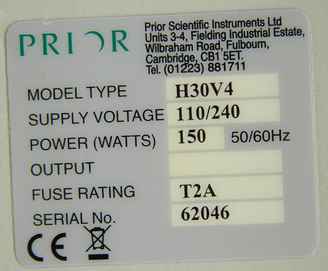 Used Prior ProScan II H30V4 Controller H117P2TE Motorized Stage CS152V2 Joystick