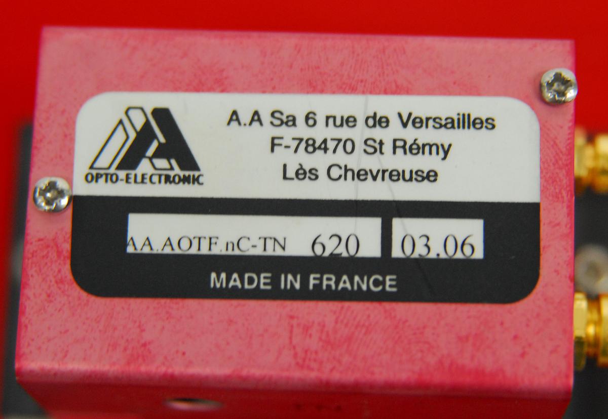 Used AA Opto-Electronic MOD.6C.10.10.RS232 Driver AA.AOTF.nC-TN 620 Modulator