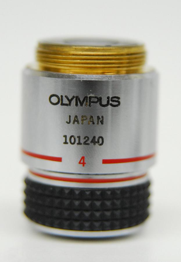 Used Olympus 1-LP124 SPLAN 4 PL 4x Phase Contrast Microscope Objective