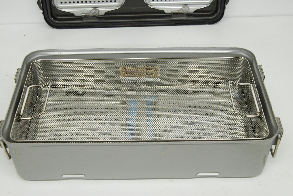 Used V Mueller CD3-8BDL Genesis Sterilization Box 12"x21"x5" / Filter Holders, Basket