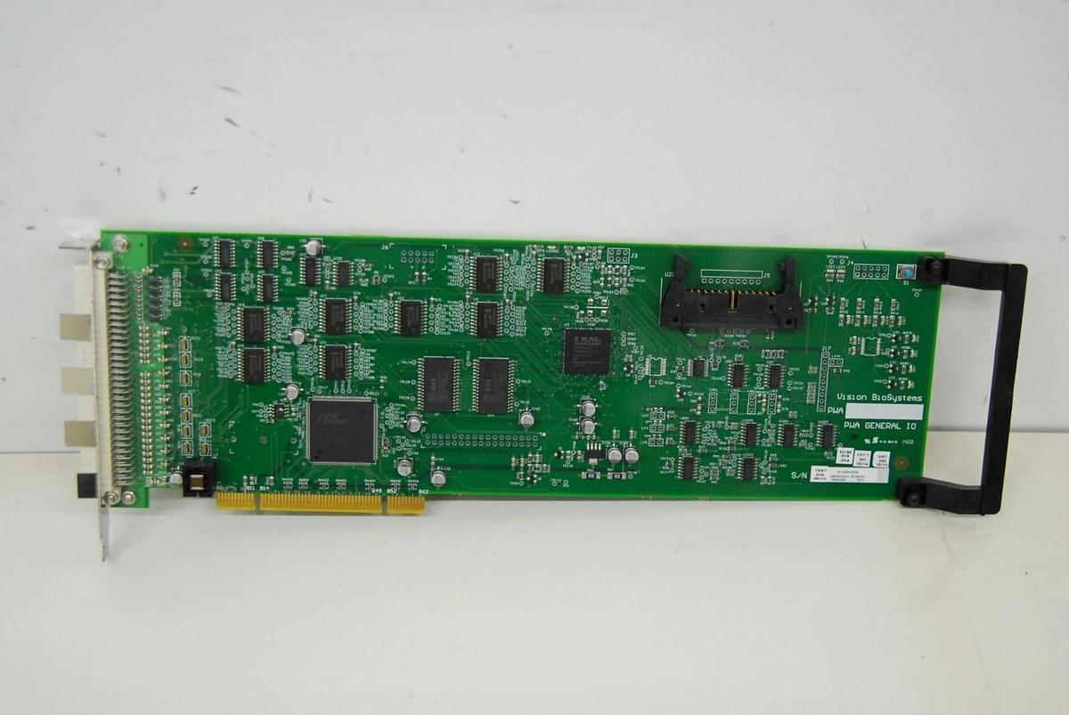 Used Vision BioSystems PWA GENERAL IO 37.5502.110.D04 Control Card W/ Attached Cable