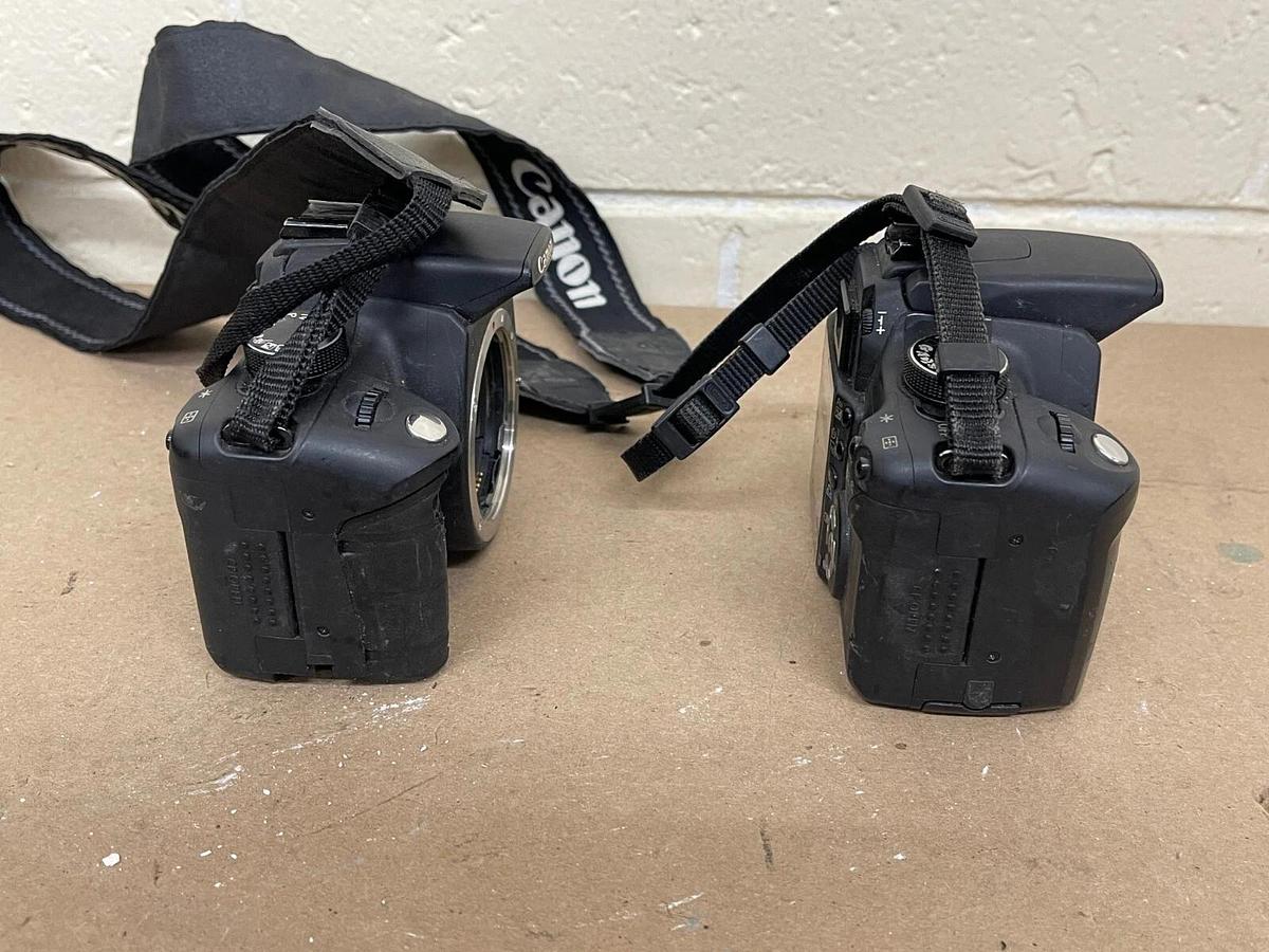 Used Canon EOS Digital Rebel XT DS126071 Camera Body -LOT of 2