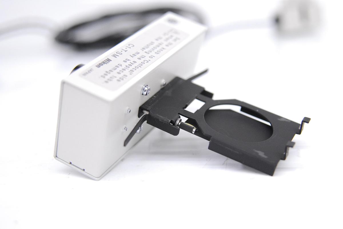 Used Nikon C1-T-SM D-Eclipse Confocal Microscope Laser Safety Shutter w/ Pillar Interlock Switch