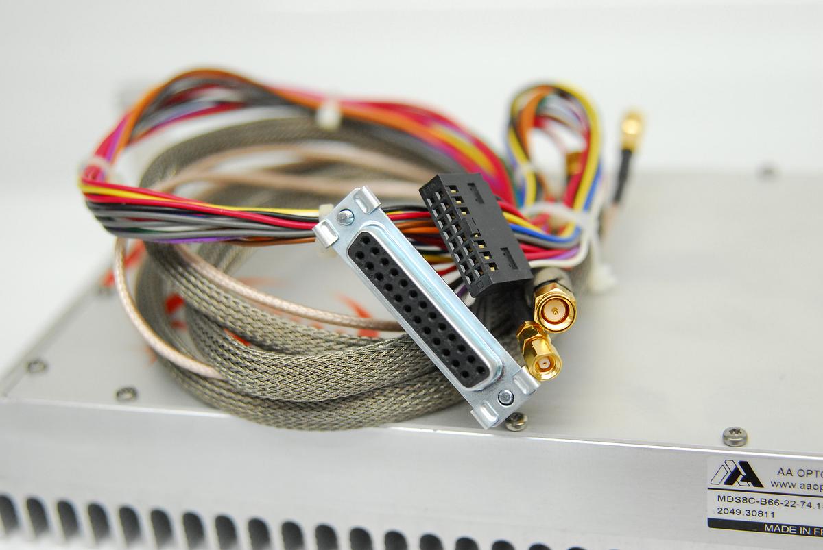 Used AA OPTO Electronic MDS MDS8C-B66-22-74.158 Driver w/ AOTF.nC-400.650-TN, Cables