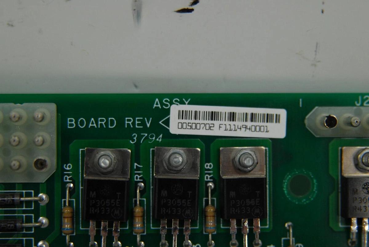 Used Beckman Coulter Liquid Scintillation Relay/Power Board 00500702 (Beckman LS6500)