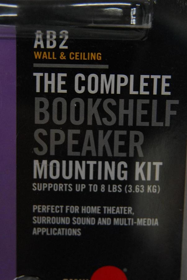 Used OmniMount AB2 Wall/Ceiling/Bookshelf 8 lbs Speaker Mount