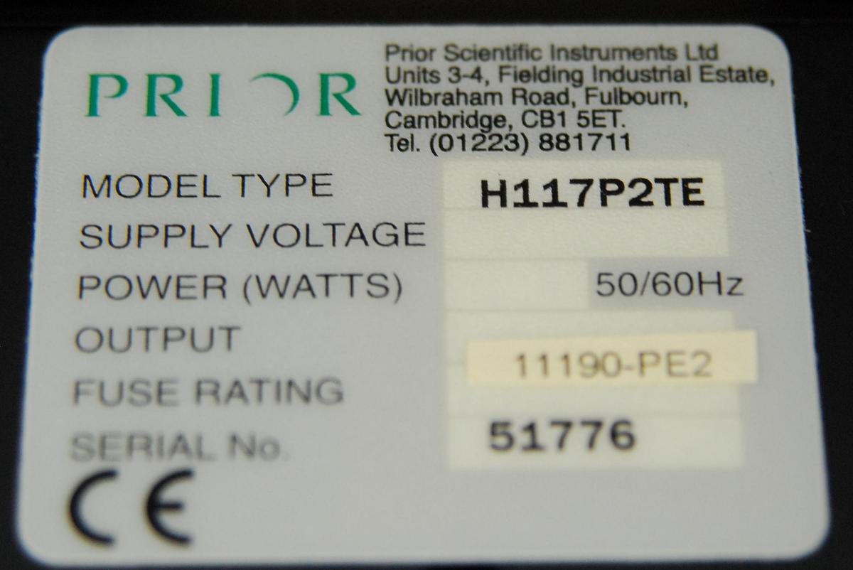 Used Prior H117P2TE Motorized Microscope XY Stage (Nikon Eclipse TE2000)