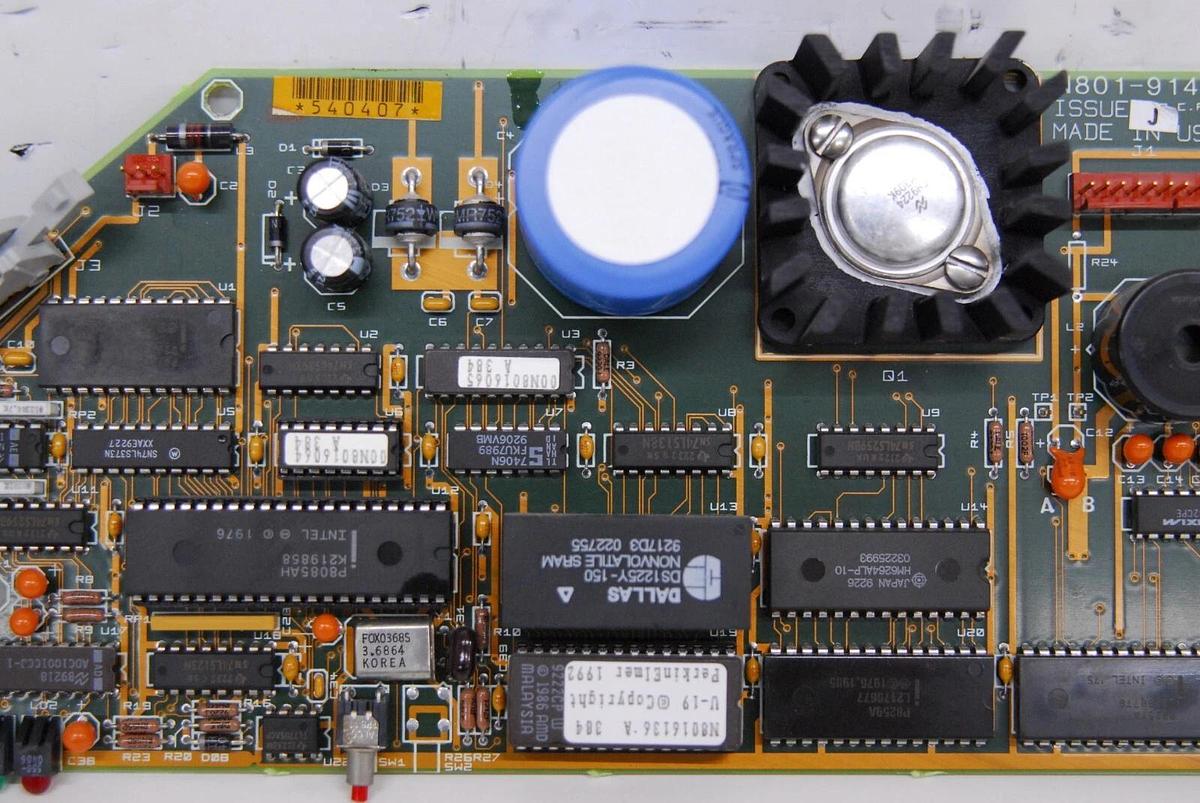 Used Perkin Elmer N801-9144 PCR CPU Board