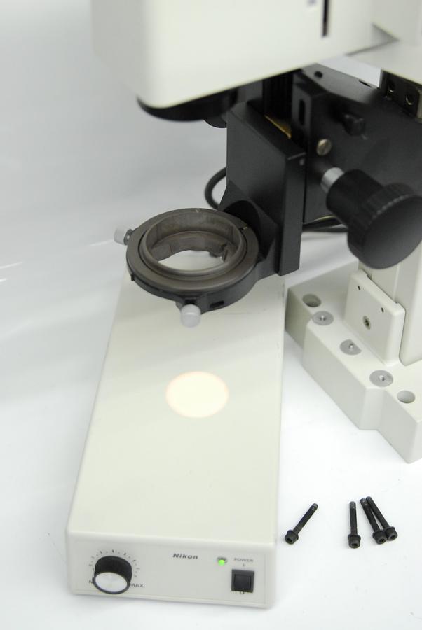 Used Nikon T-DH Dia Illumination Pillar W/ TE2-PS100W, LHS-H100P-1 Lamp (TE2000)