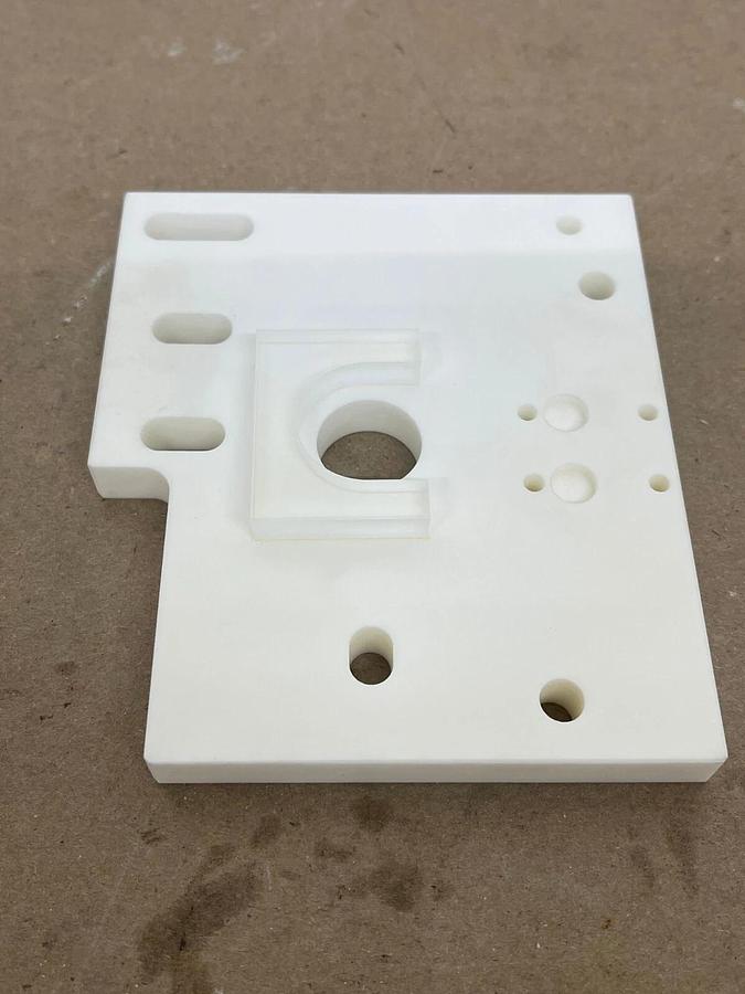 Used Mitsubishi X053C228G52 Ceramic Lower Insulation Plate (DWC200H EDM)