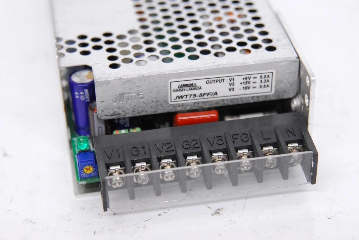 Used Lambda JWT75-5FF/A 75W Triple-Output Power Supply (+5V 8.0A/+15V 3.2A/-15V 0.5A)