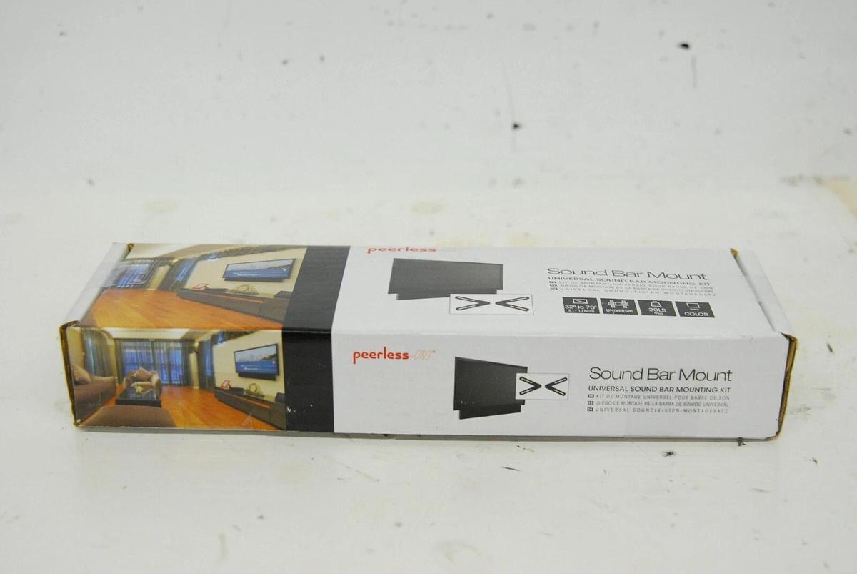 Used Peerless-Av ACSBR1 Universal Soundbar Mount - Adjustable Height - w/ Hardware