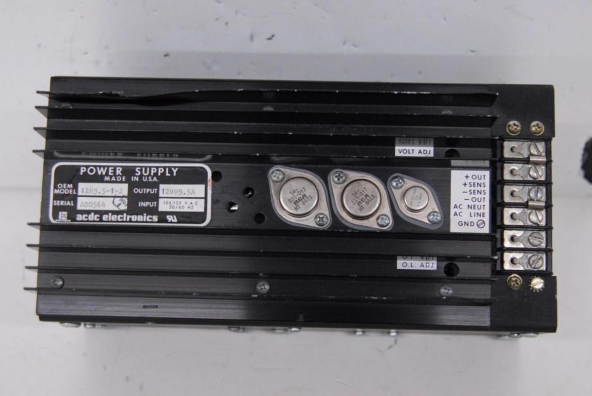 Used ACDC Electronics 12N9.5-1-2 Power Supply 12V 9.5A