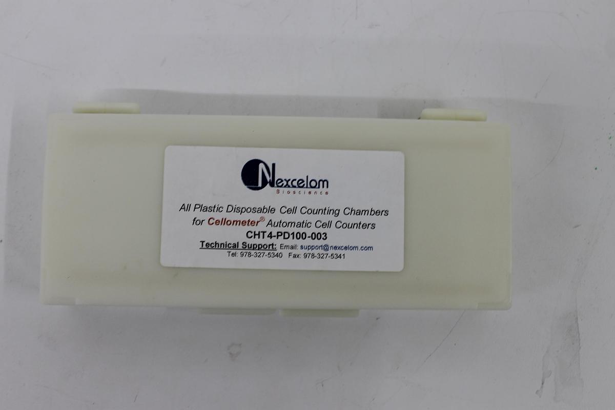 Used Nexcelom Cellometer Auto T4 Cell Counter w/ Cables + Cell Chambers