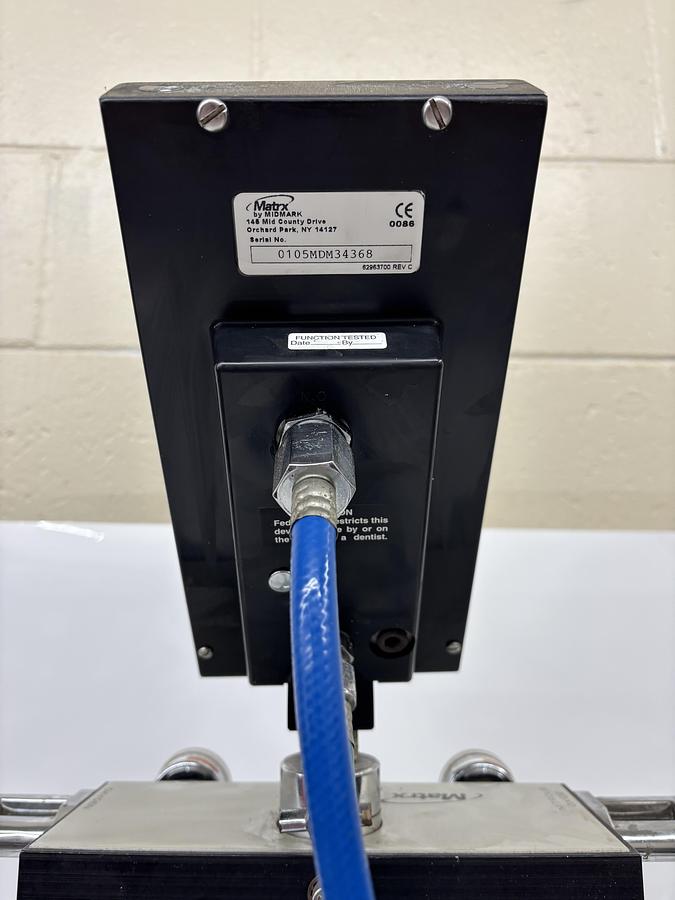 Used Matrx MDM Dental Nitrous Oxide Flowmeter with Pressure Gauges and Cart