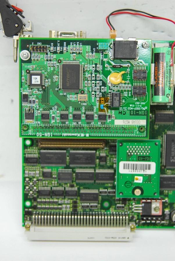 Used Kawasaki 1KA-72 Main CPU Board W/ 1QJ-40, 1QN-10 (ZZX130L,D32F-A001)