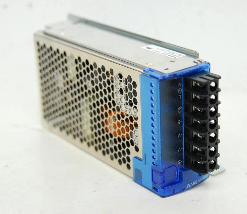 Used Omron S8VM-15024C Power Supply 150W 24V 6.5A 100/240V W/ Mounting Bracket