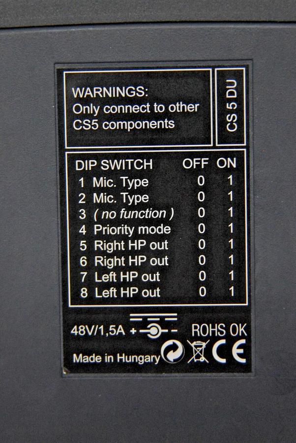 Used AKG CS5 DU Conference Delegate Base Unit - Read Description
