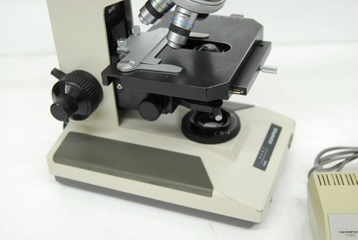 Used Olympus BH-2 BHUT Dual Viewing Teaching Microscope W/ D Plan Objectives