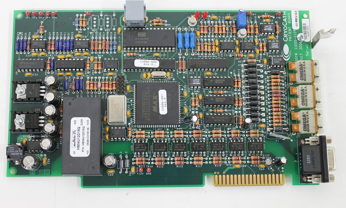 Used Cryocath Patient Board 11000-S129-01 Rev 03