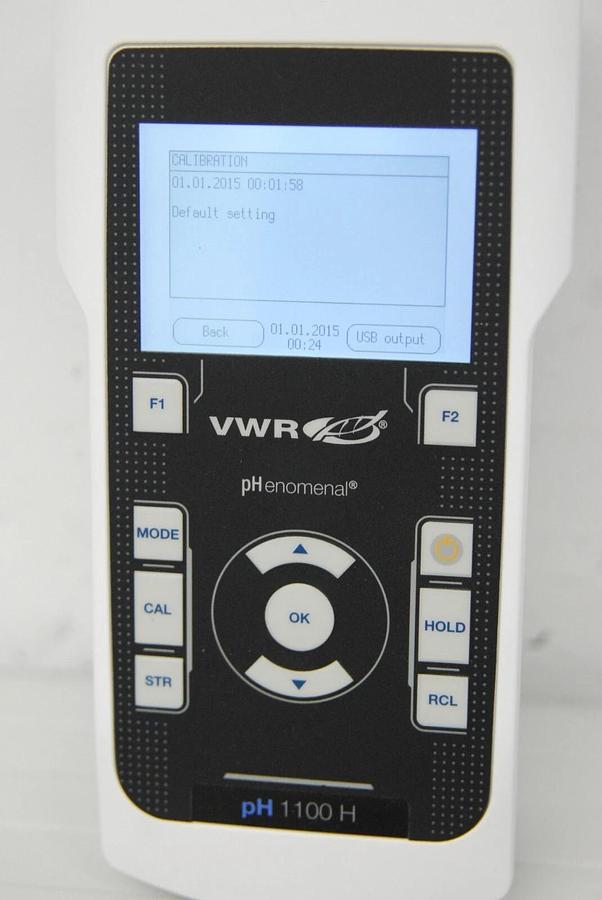 Used VWR 76460-504 pHenomenal pH 1100 H pH/mV/°C Meter Handheld W/ Case