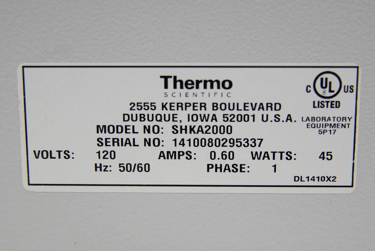 Used Barnstead Lab-Line SHKA2000 MaxQ 2000 Open-Air Platform Orbital Shaker - TESTED