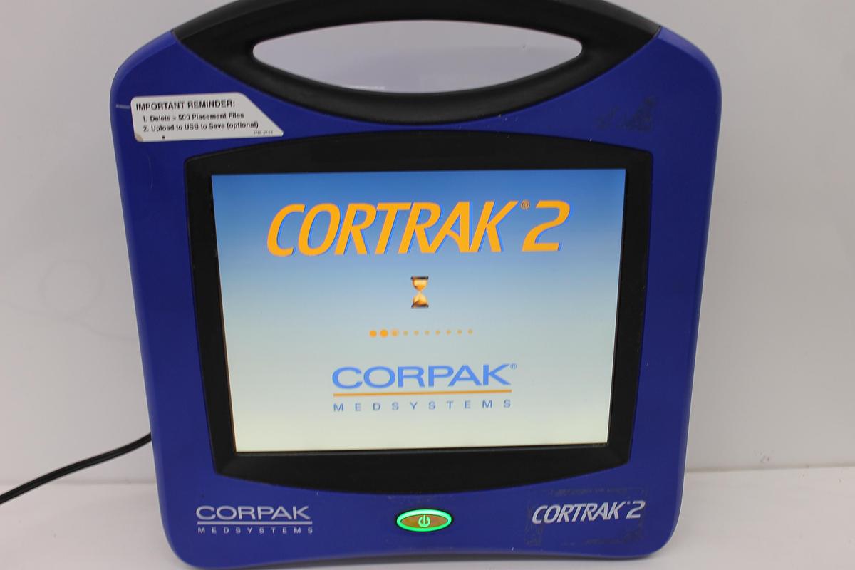 Used CORPAK CORTRAK 2 Enteral Access Device Ref 3700 Console - For Parts or Repair